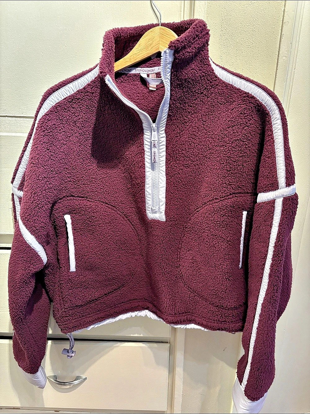 Free People Movement Purple Fleece Quarter-Zip